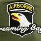 101st Airborne Screaming Eagles US Army Embroidered Black Green Adjustable Baseball Cap