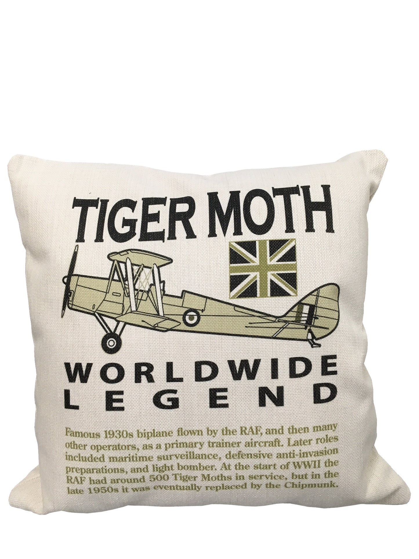 de Havilland DH 82 Tiger Moth RAF CAF RAAF RNZAF Biplane Aircraft Cushion Inner Included
