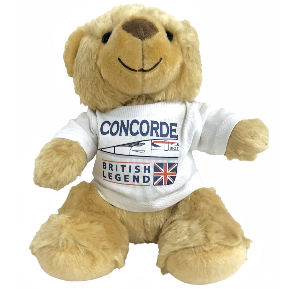 Aerospatiale BAC Concorde Supersonic Passenger Aircraft Mumbles Brown Teddy Bear