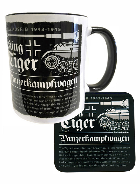 German Panzerkampfwagen King Tiger WW11 Heavy Tank Mug Coaster