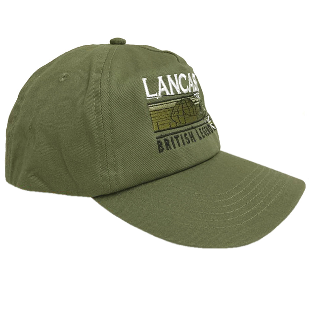 Avro Lancaster RAF RCAF RAAF WW11 Four Engine Heavy Bomber Aircraft Embroidered Black Green Adjustable Baseball Cap