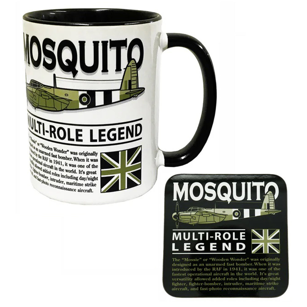 de Havilland DH 98 Mosquito RAF RCAF RAAF USAF WW11 Multirole Fighter Bomber Aircraft Mug Coaster