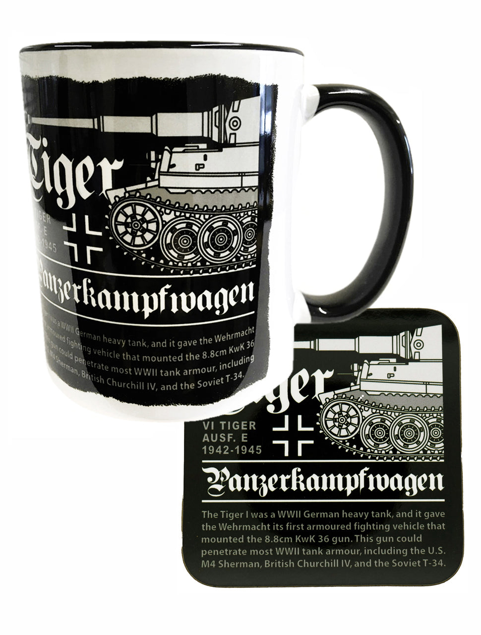 German Panzerkampfwagen Tiger 1 WW2 Heavy Tank Mug Coaster