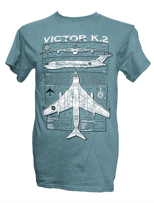 Handley Page Victor RAF Nuclear Aerial Refueling Aircraft Blueprint Design T Shirt