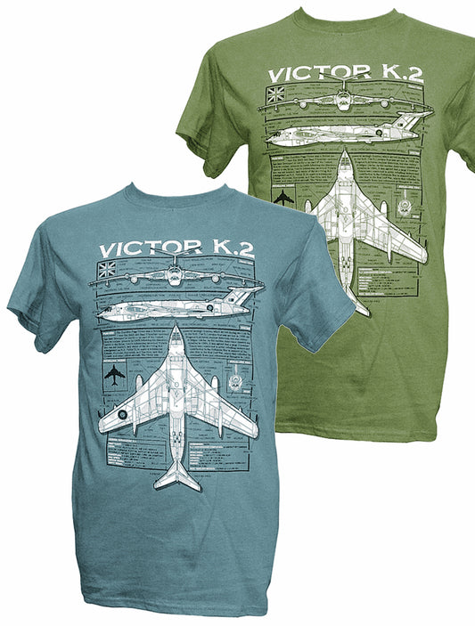 Handley Page Victor RAF Nuclear Aerial Refueling Aircraft Blueprint Design T Shirt