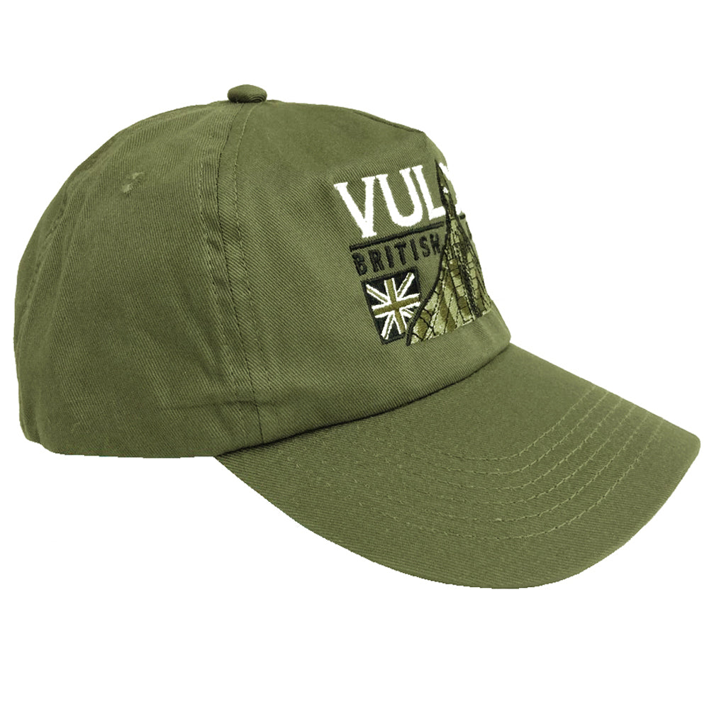 Avro Vulcan RAF High Altitude Strategic Bomber Aircraft Embroidered Black Green Adjustable Baseball Cap