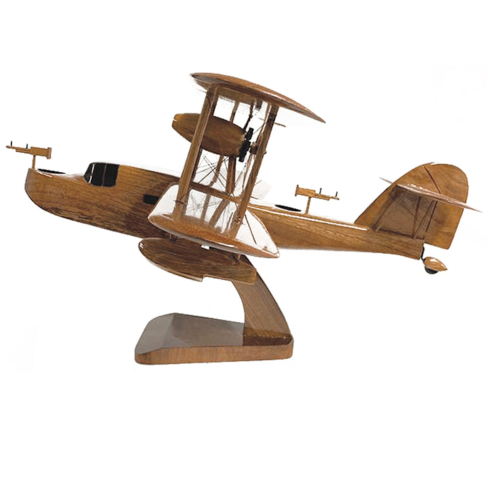 Supermarine Walrus Seagull V Royal Air Force Royal Navy Amphibious Aircraft Wooden Desktop Model