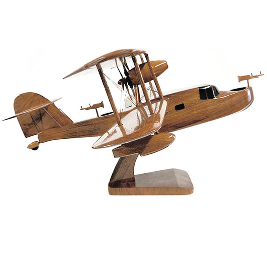Supermarine Walrus Seagull V Royal Air Force Royal Navy Amphibious Aircraft Wooden Desktop Model