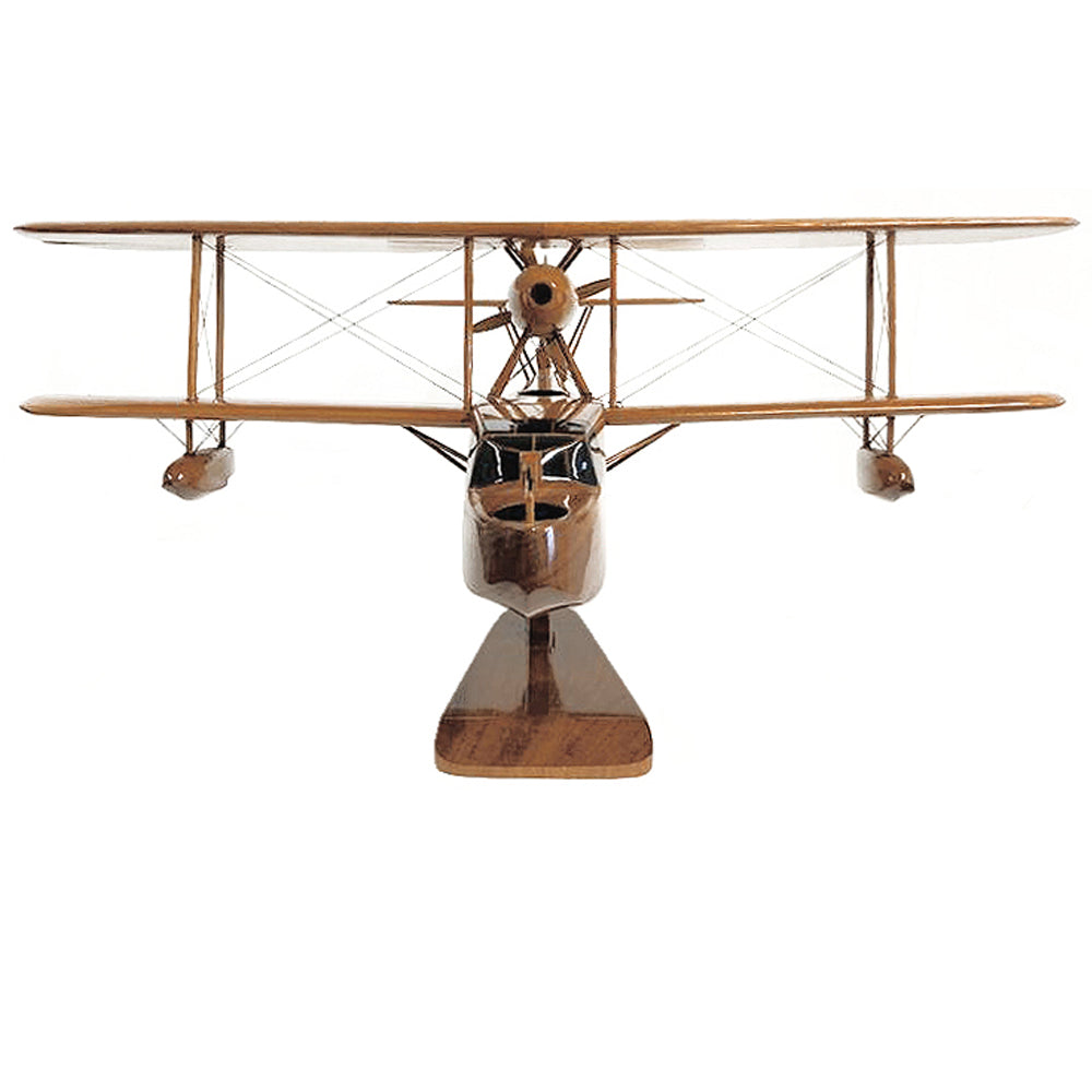 Supermarine Walrus Seagull V Royal Air Force Royal Navy Amphibious Aircraft Wooden Desktop Model