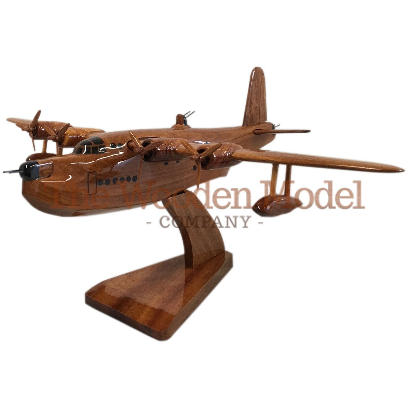 Short S 25 Sunderland RAF RAAF RNZAF SAAF French Navy Patrol Bomber Flying Boat Wooden Desktop Model Aircraft