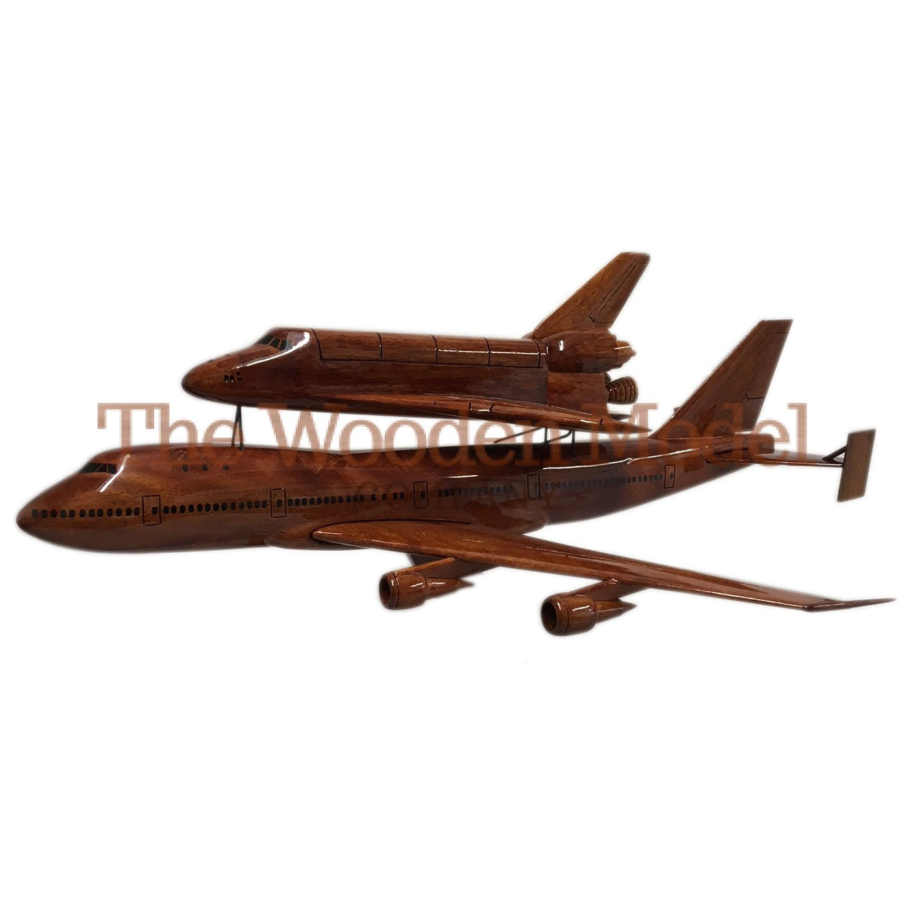 Space Shuttle on Boeing 747 Aircraft Desktop Model.