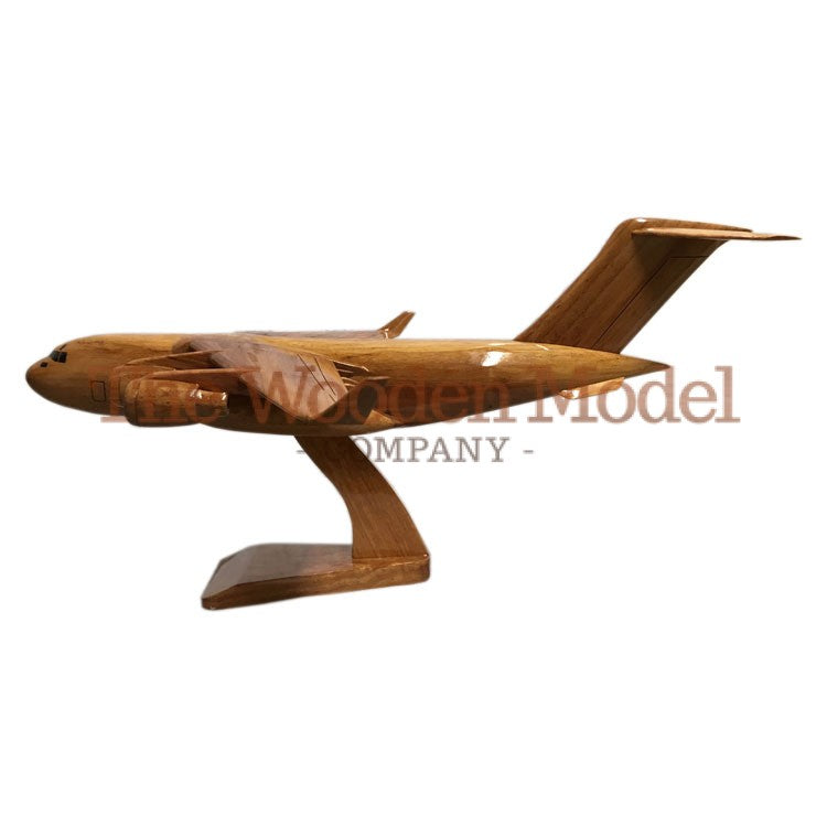 McDonnell Douglas C-17 Globemaster III Royal Air Force USAF Large Military Transport Aircraft Wooden Desktop Model