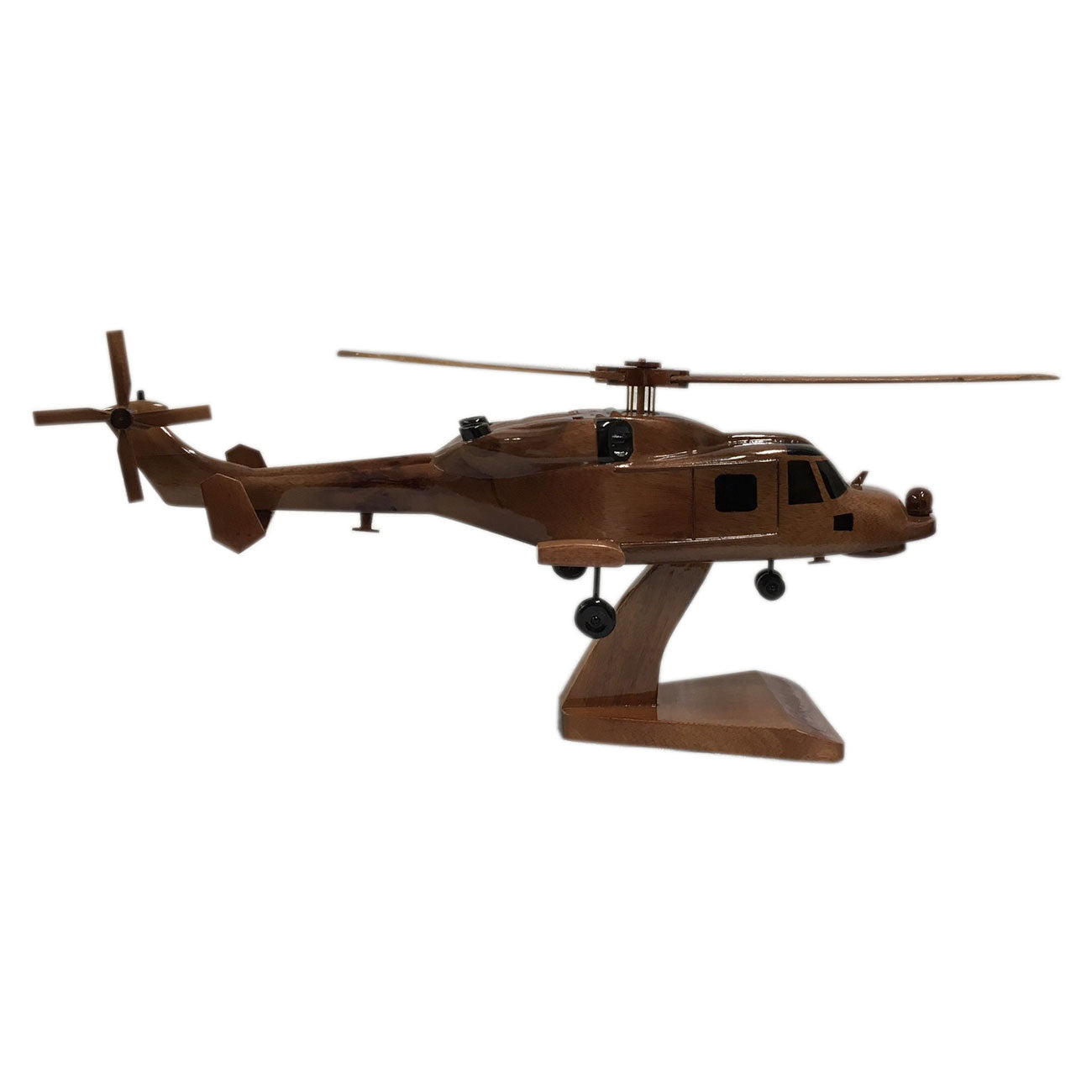 AgustaWestland Leonardo AW159 Wildcat Royal Navy Helicopter Wooden Desktop Model