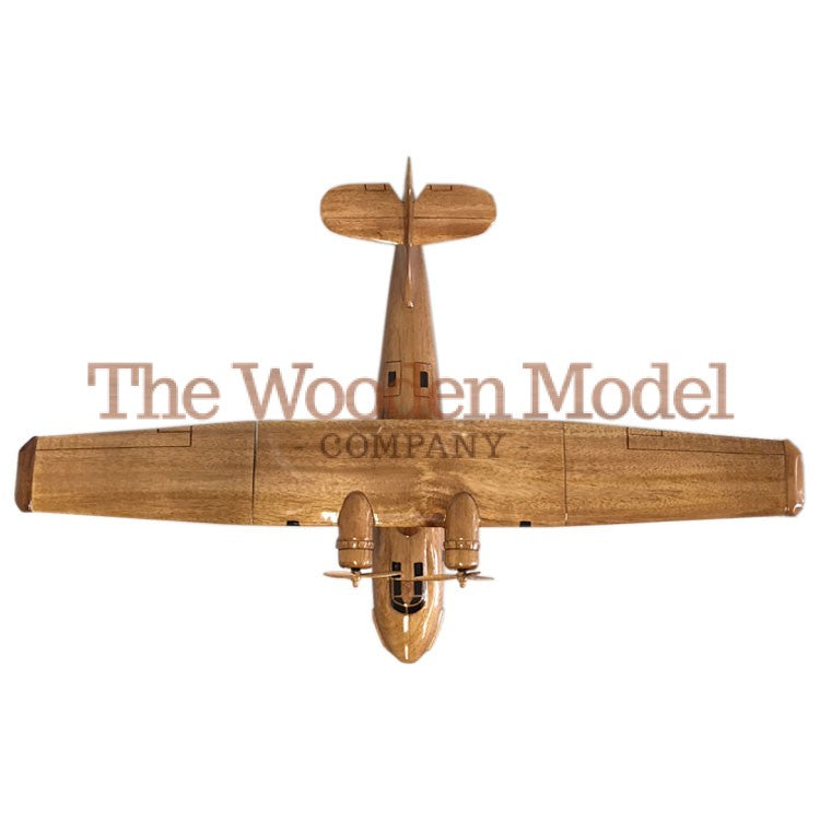 Consolidated PBY Catalina United States Navy USAAF RAF WW2 Maritime Patrol Bomber Flying Boat Amphibious Aircraft Wooden Desktop Model