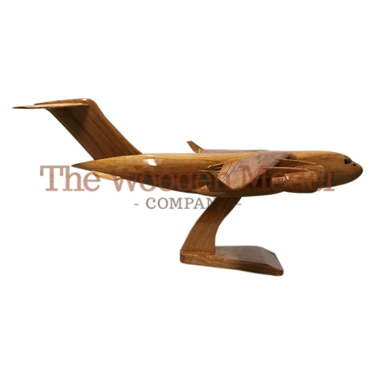 McDonnell Douglas C-17 Globemaster III Royal Air Force USAF Large Military Transport Aircraft Wooden Desktop Model