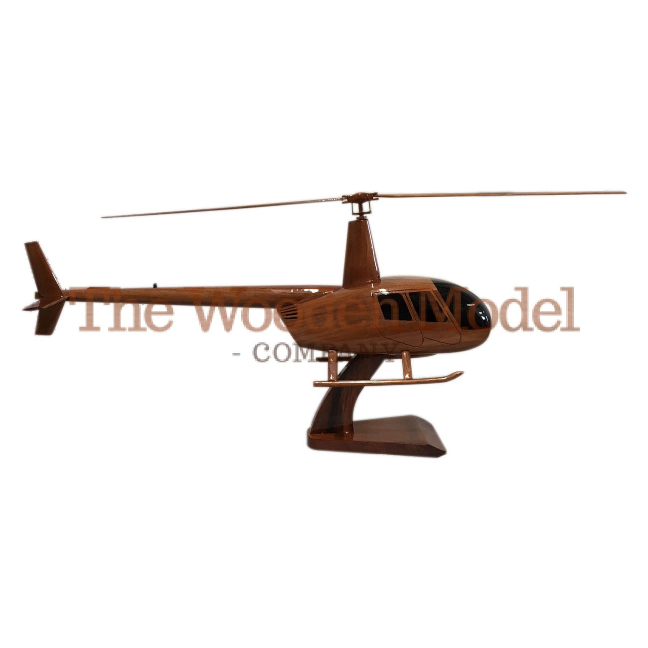 Robinson 44  4 Seat Helicopter Wooden Desktop Model