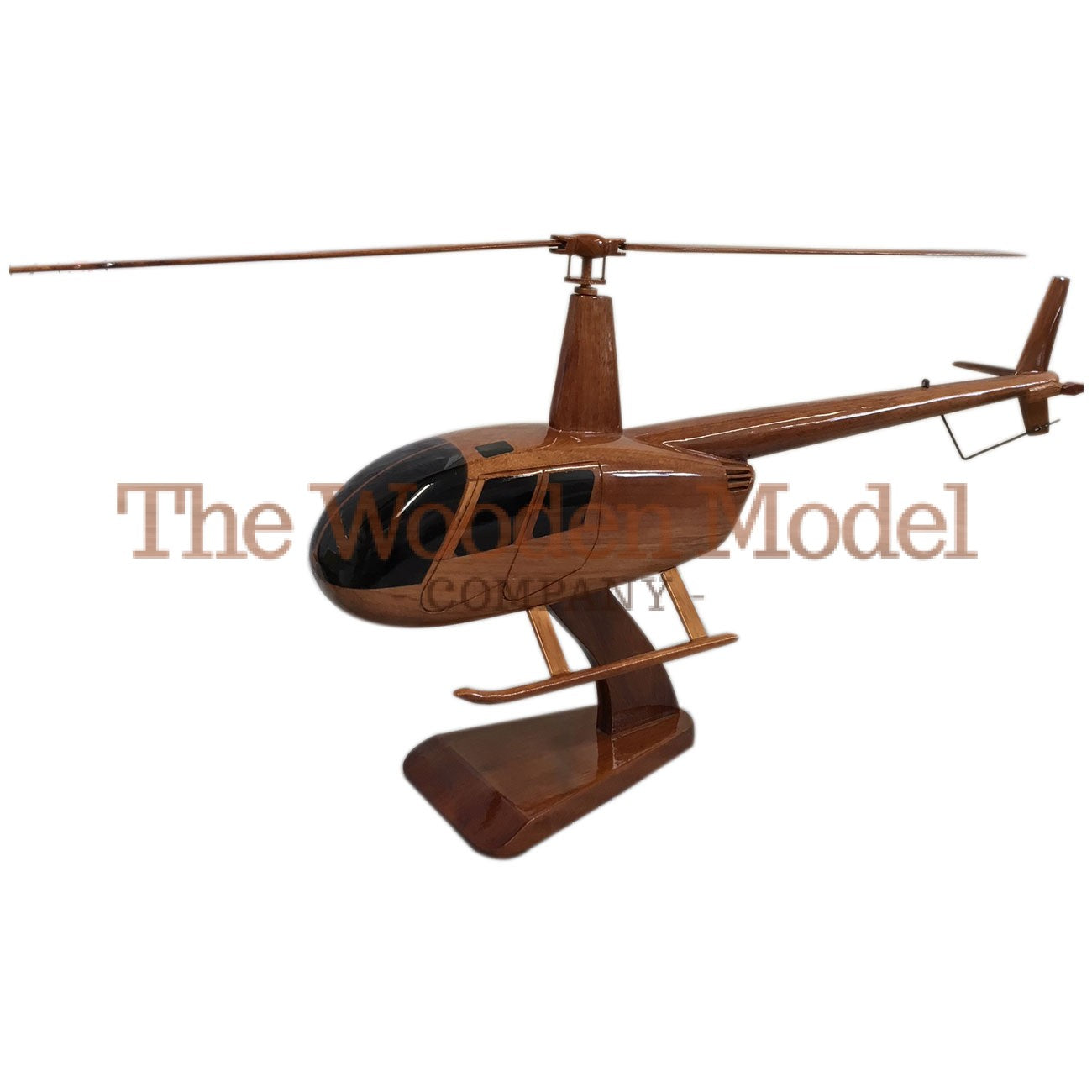 Robinson 44  4 Seat Helicopter Wooden Desktop Model