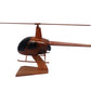 Robinson 22  2 Seat Civilian Helicopter Aircraft Wooden Desktop Model