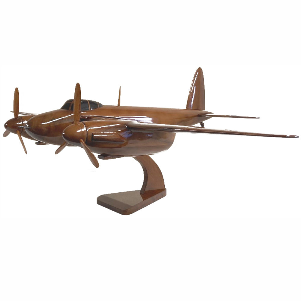 2 Foot de Havilland DH.98 Mosquito RAF/RCAF/RAAF/USAF WW11 Multirole Fighter-Bomber Aircraft Wooden Model.