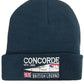 Aérospatiale BAC Concorde Supersonic Passenger Aircraft Embroidered Blue Beanie Hat