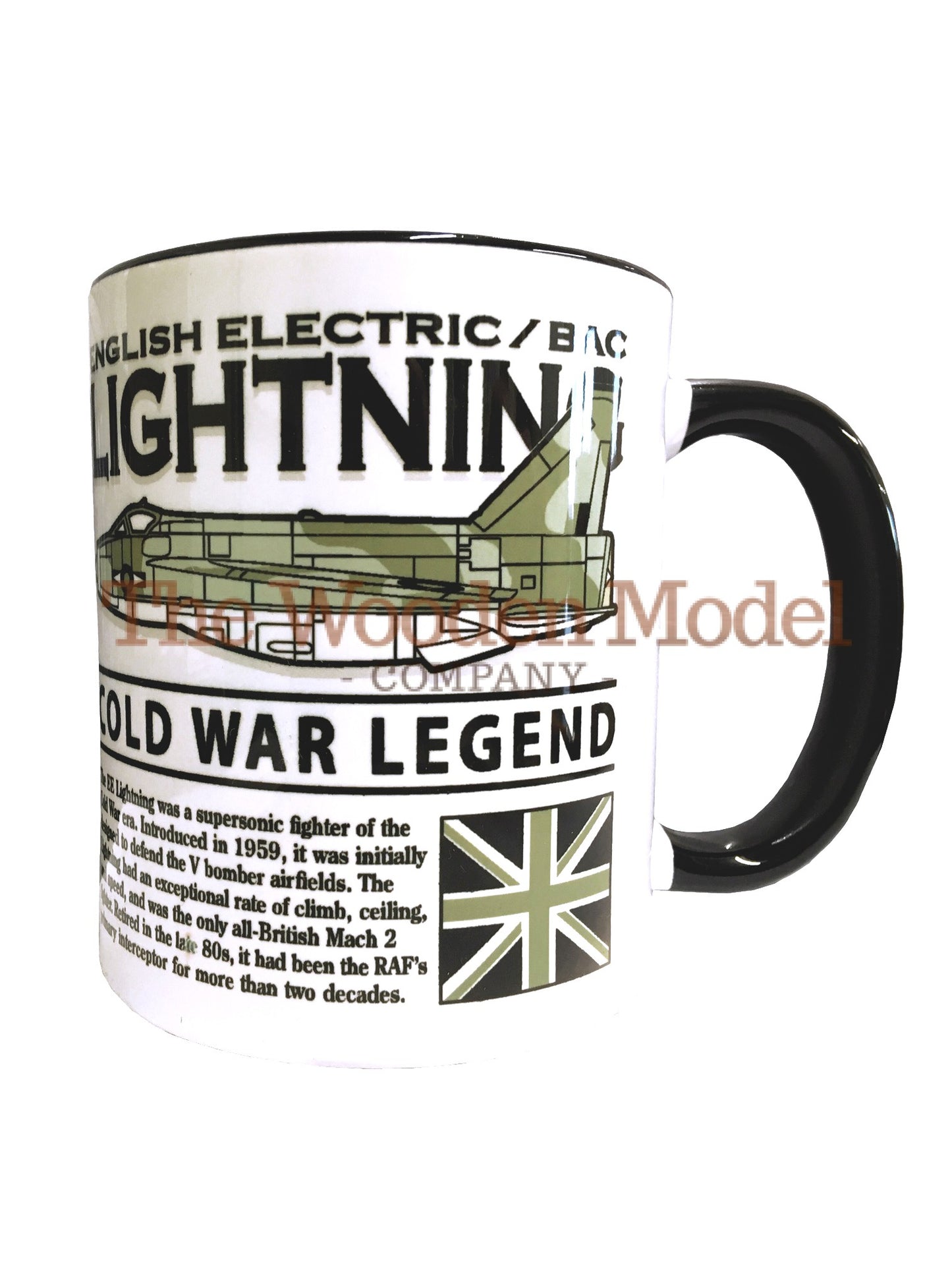 BACs English Electric Lightning RAF RSAF Interceptor Fighter Aircraft Mug