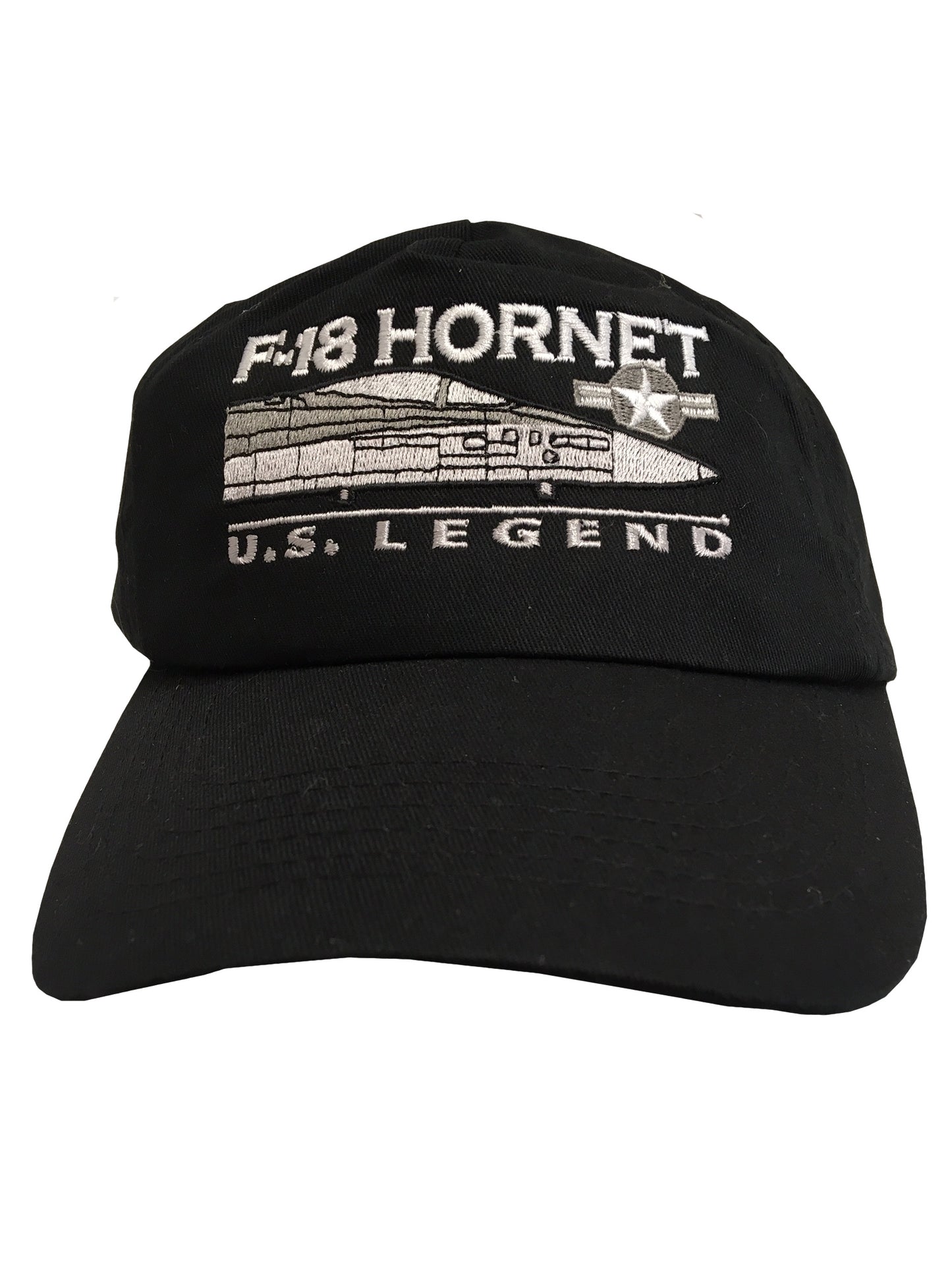 McDonnell Douglas F/A-18 Hornet USN/USMC/RSAF/EdA Multirole Jet Embroidered Black Adjustable Baseball Cap.