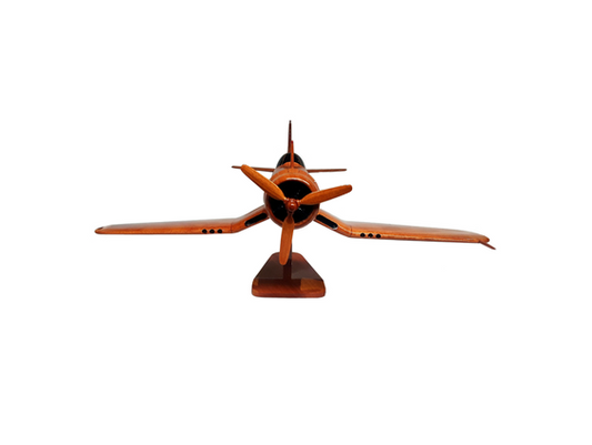 Vought F4U Corsair US Navy US Marine Corps Royal Navy RNZAF WWll Korean War Fighter Aircraft Wooden Desktop Model