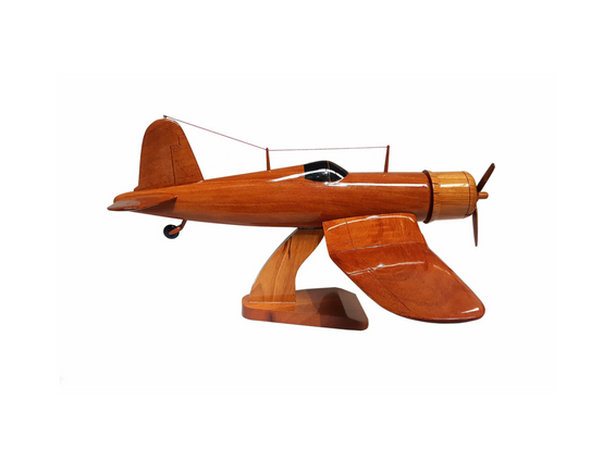 Vought F4U Corsair US Navy US Marine Corps Royal Navy RNZAF WWll Korean War Fighter Aircraft Wooden Desktop Model