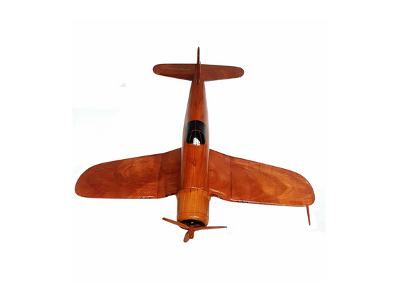 Vought F4U Corsair US Navy US Marine Corps Royal Navy RNZAF WWll Korean War Fighter Aircraft Wooden Desktop Model