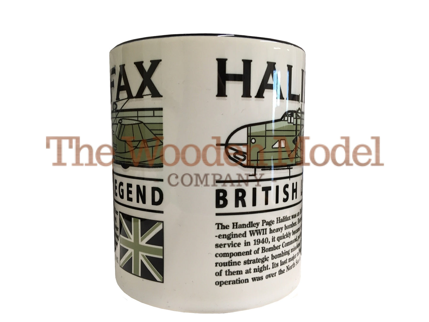 Handley Page Halifax WW11 RAF RCAF RAAF FFAF Four Engine Heavy Bomber Aircraft Mug