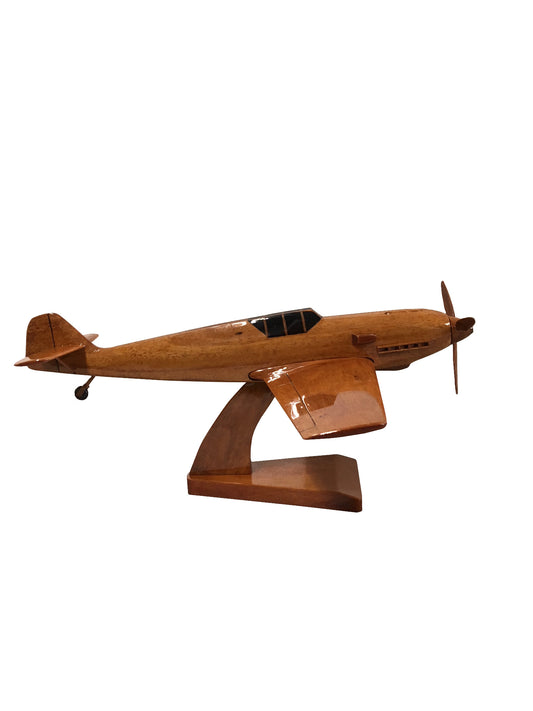 German Messerschmitt Bf 109 WWll Fighter Aircraft Wooden Desktop Model