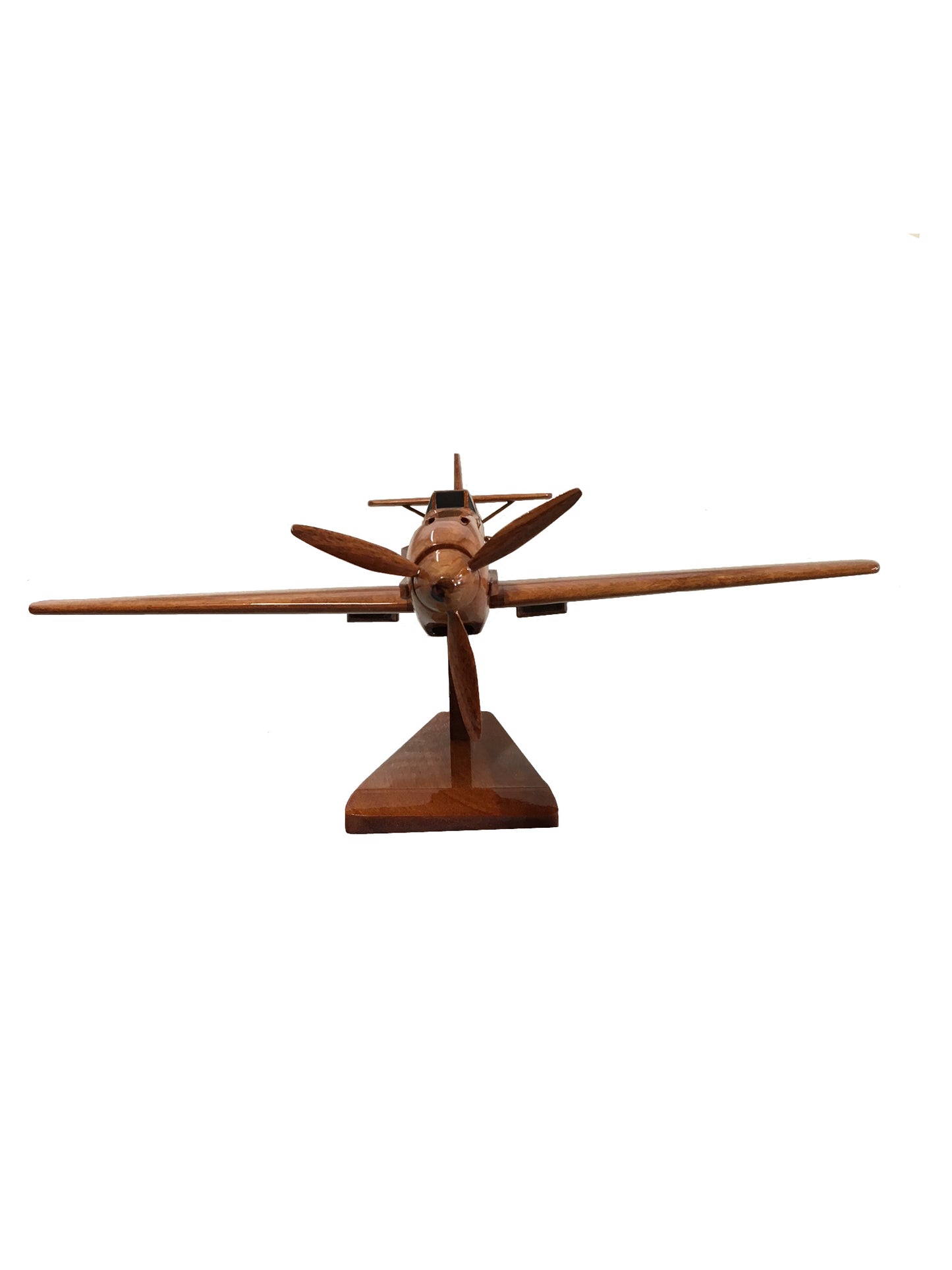 German Messerschmitt Bf 109 WWll Fighter Aircraft Wooden Desktop Model