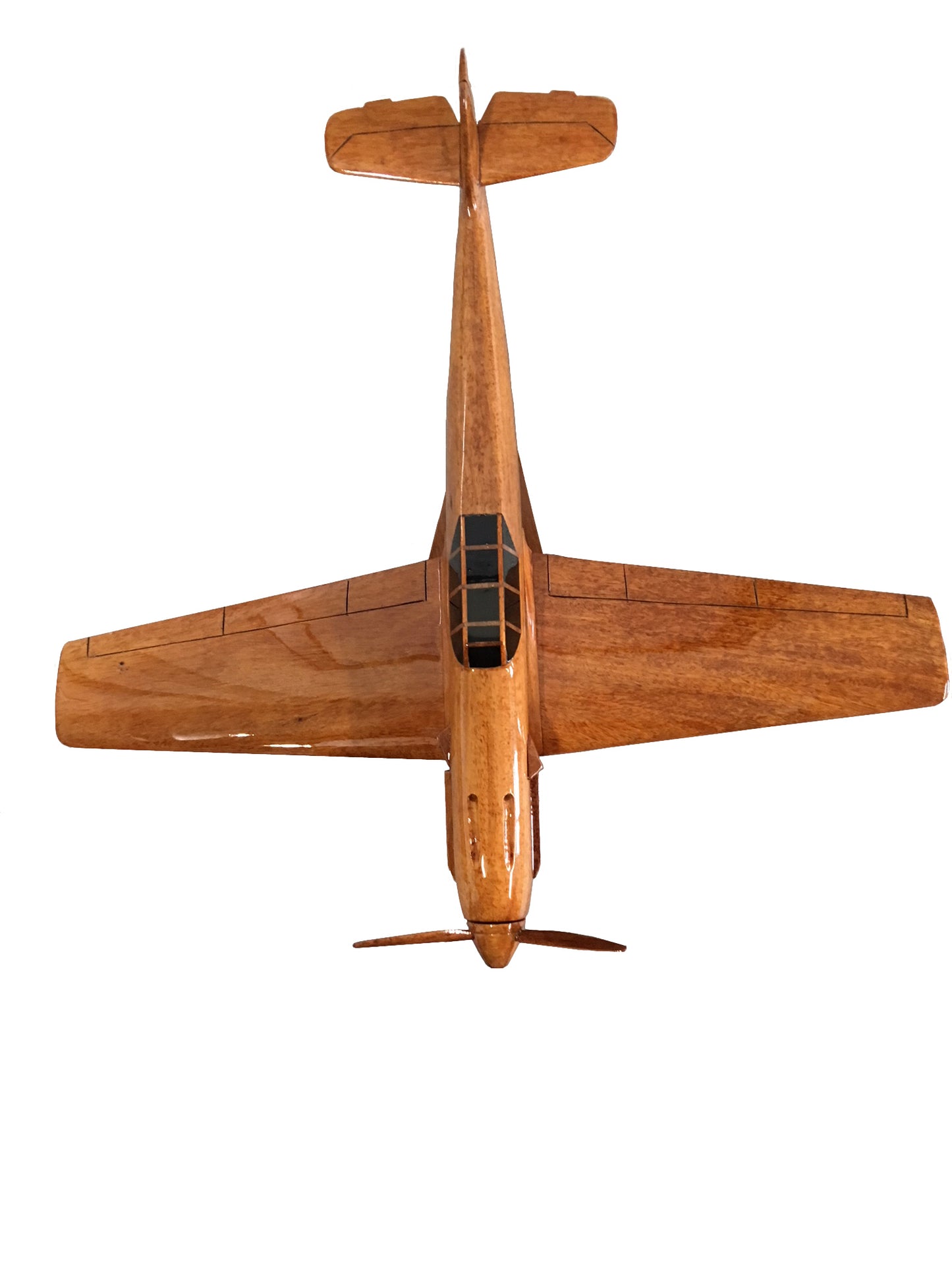 German Messerschmitt Bf 109 WWll Fighter Aircraft Wooden Desktop Model