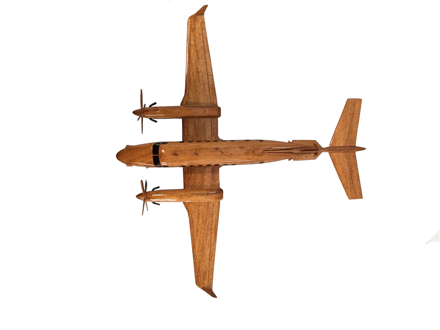 Beechcraft King Air RAF Shadow R1 Reconnaissance Aircraft Wooden Desktop Model