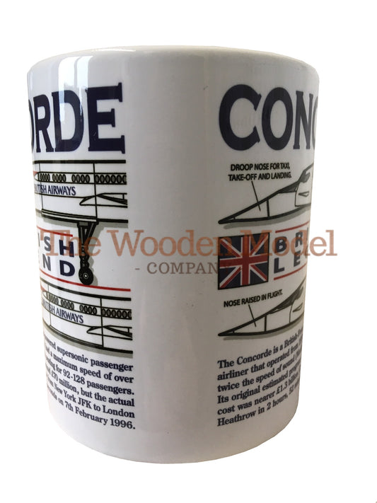 Aerospatiale BAC Concorde Supersonic Passenger Aircraft Mug