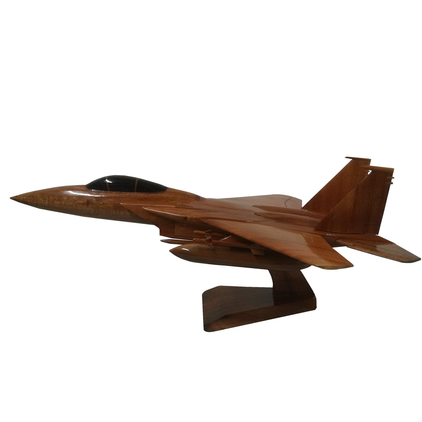 McDonnell Douglas F-15 Eagle USAF Israeli Air Force IAF Royal Saudi Air Forces Tactical Fighter Aircraft Wooden Executive Desktop Model.