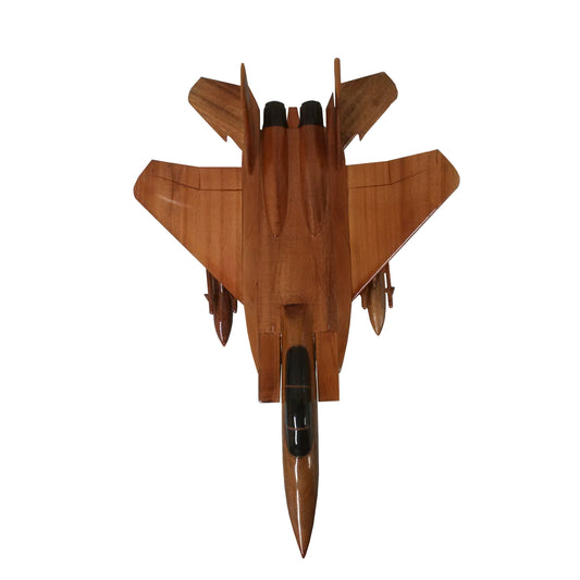 McDonnell Douglas F-15 Eagle USAF Israeli Air Force IAF Royal Saudi Air Forces Tactical Fighter Aircraft Wooden Executive Desktop Model.