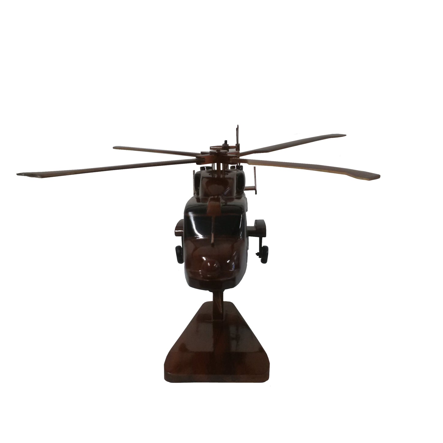 AgustaWestland Leonardo AW159 Wildcat British Army Helicopter Wooden Desktop Model