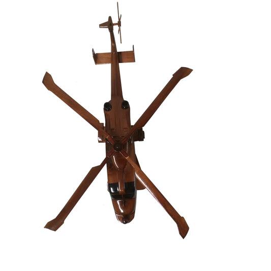 AgustaWestland Leonardo AW159 Wildcat British Army Helicopter Wooden Desktop Model
