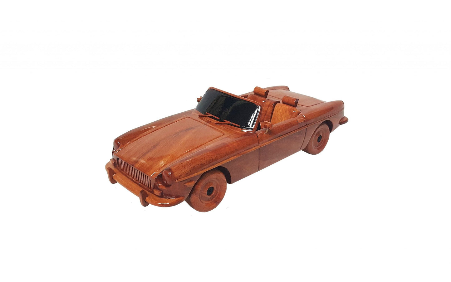 MG Midget British Sports Car Soft Top Wooden Desk Top Executive Model.