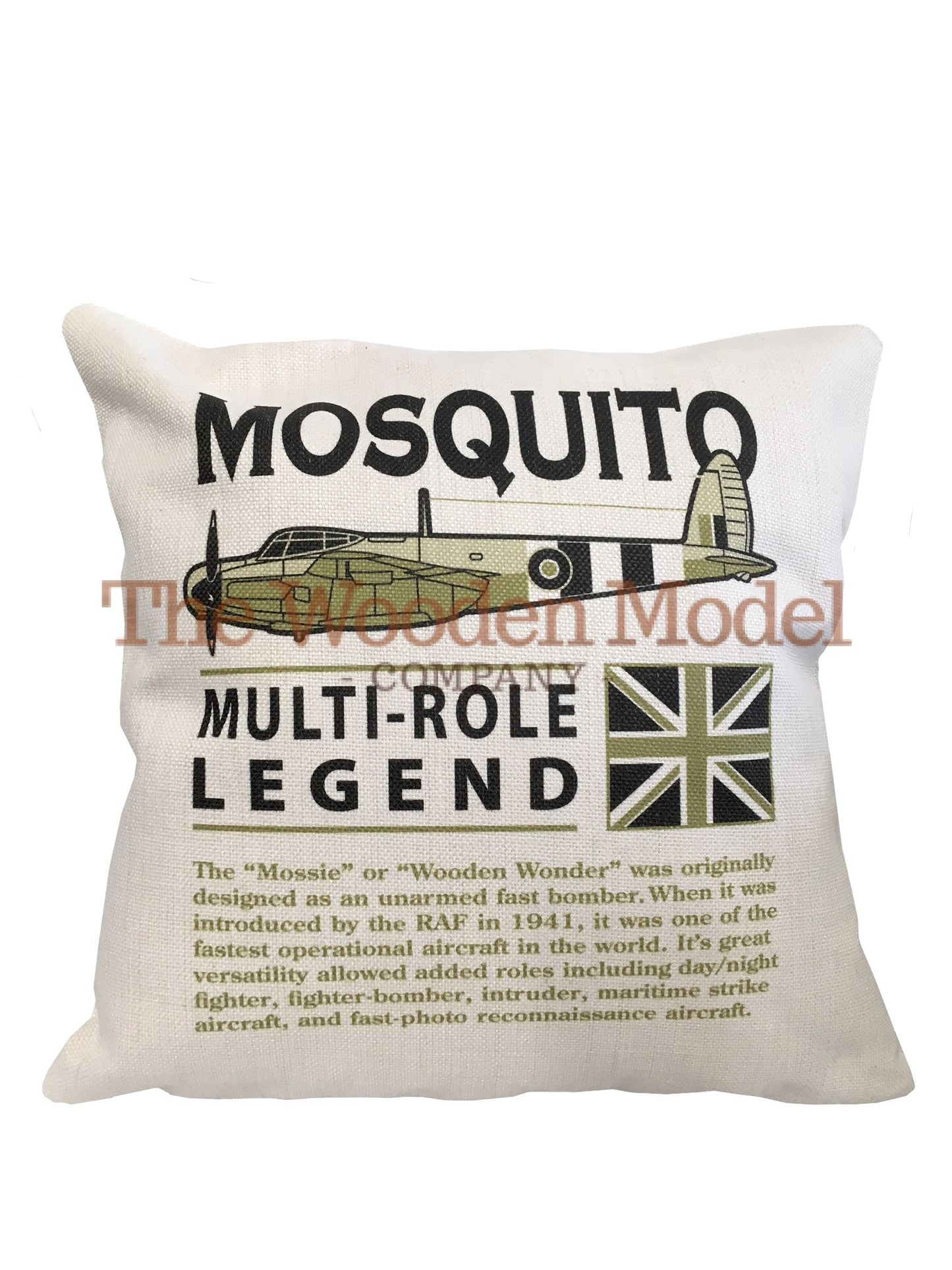 de Havilland DH 98 Mosquito RAF RCAF RAAF USAF WW11 Multirole Fighter Bomber Aircraft Cushion Inner Included