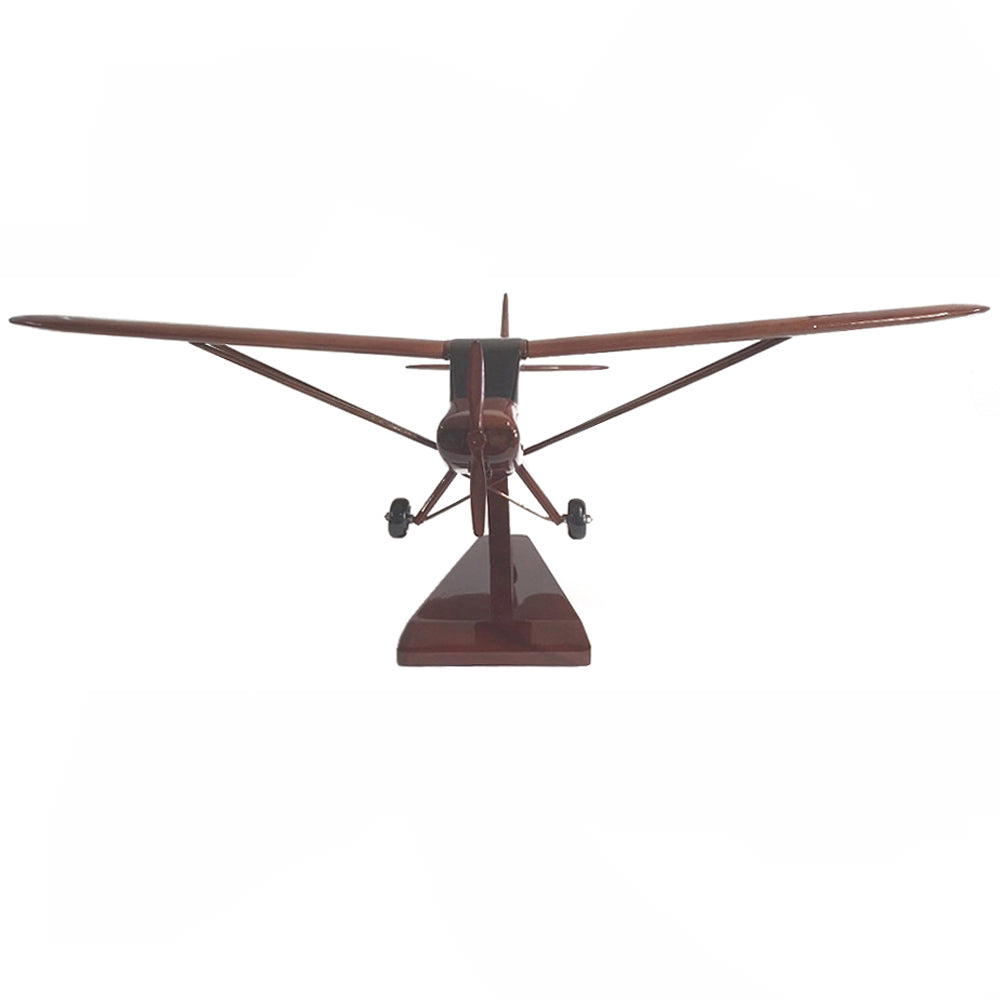 Piper J-3 Cub Light Civilian Aircraft Wooden Desktop Model.