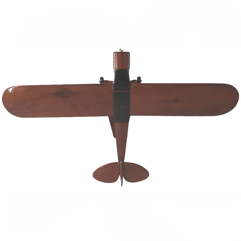 Piper J-3 Cub Light Civilian Aircraft Wooden Desktop Model.