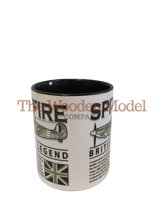 Supermarine Spitfire RAF WW2 Battle Of Britain Fighter Aircraft Design Mug