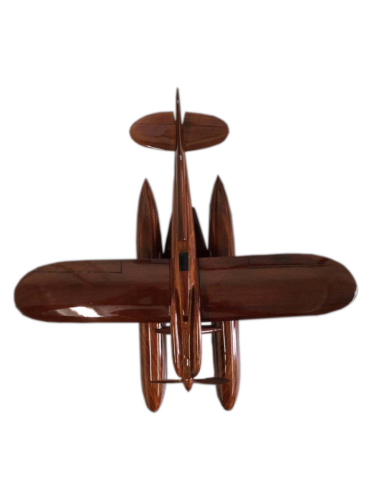 Supermarine S 6B Racing Seaplane British Aircraft Wooden Desktop Model