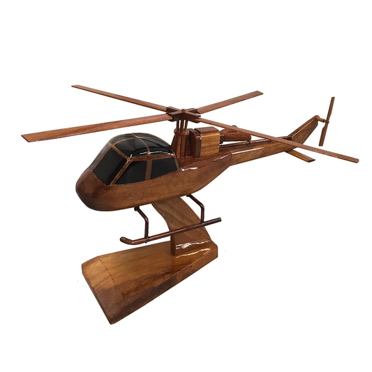 Westland Scout British Army Royal Australian Navy South African Air Force Light General Use Military Helicopter Wooden Desktop Model