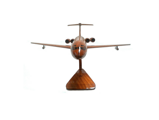 Vickers VC10 Royal Air Force BOAC British Subsonic Passenger Airliner Refueling Jet Aircraft Wooden Desktop Model