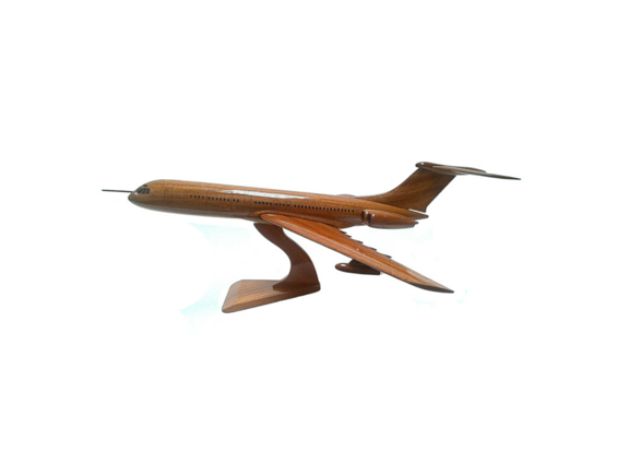 Vickers VC10 Royal Air Force BOAC British Subsonic Passenger Airliner Refueling Jet Aircraft Wooden Desktop Model