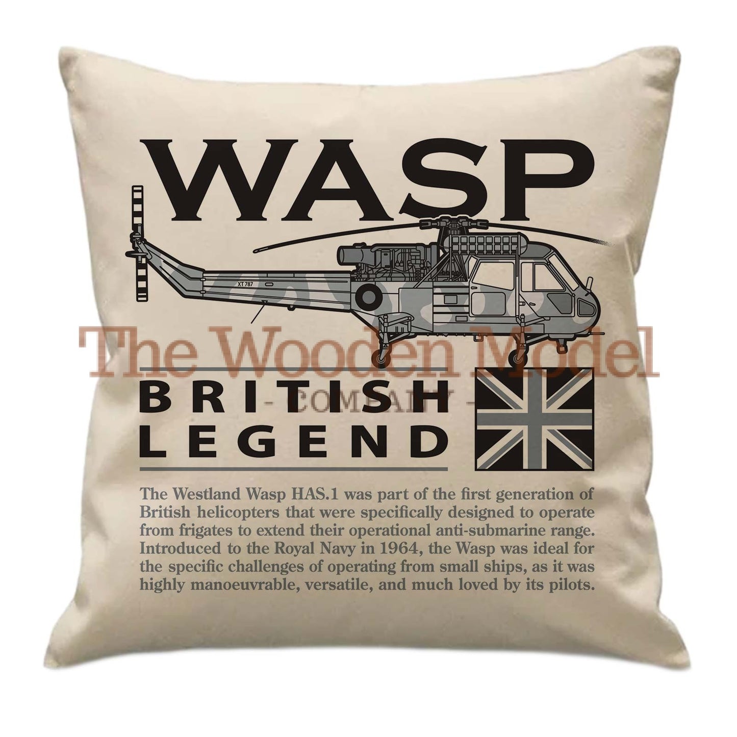 Westland Wasp RN RNZN HNLMS Military Helicopter Cushion Inner Included