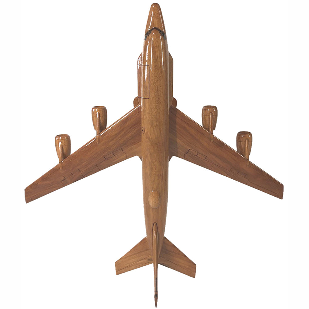 RC 135 Airseeker Rivet Joint Royal Air force United States Air Force Reconnaissance Aircraft Wooden Desktop Model